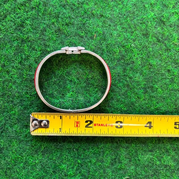 Hermes Clic H bracelet Red with Silver Palladium - Picture 7 of 7